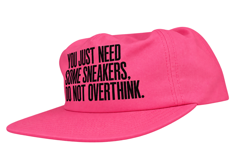 You Just Need Some Sneakers Snapback Cap - Charity Pink